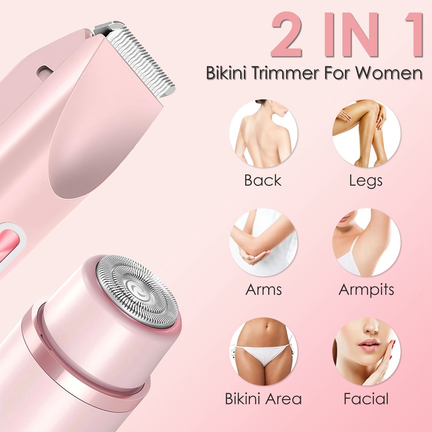 Trimora™- Innovative Dual-Head Technology for Ultimate Skin Smoothness